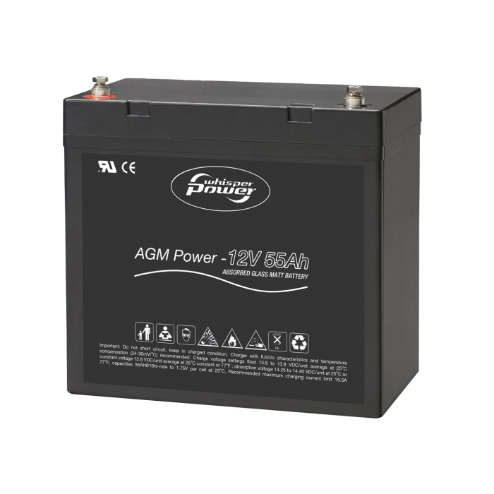ΜΠΑΤΑΡΙΑ AGM 12V 55AH DEEP CYCLE - Image 1
