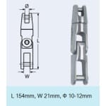 ΣΤΡΙΦΤΑΡΙ ΑΓΚΥΡΑΣ ΣΠΑΣΤΟΣ 10-12mm ΚΑΔΕΝΑ