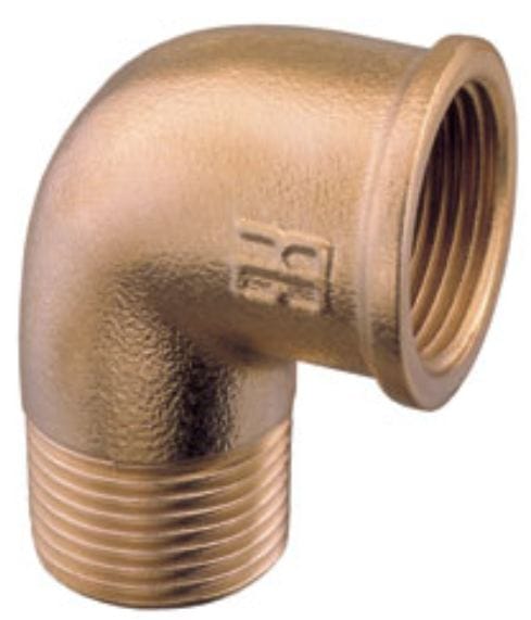 guidi0092_2_1 ΓΩΝΙΑ ΜΠΡΟΥΤΖΙΝΗ 90° ΑΡΣ/ΘΗΛ 1-1/4" - Image 1